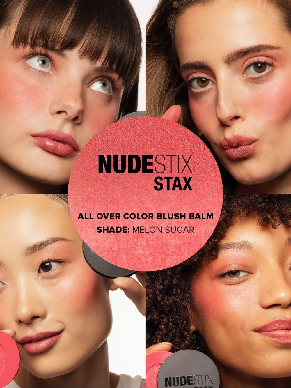 NEW NUDESTIX STAX All Over Color Blush Balm in Melon Sugar